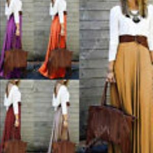 Low back out long maxi dress (NO BELT)